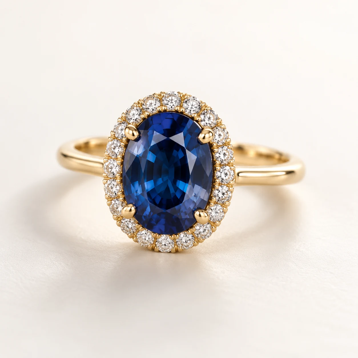 Safir Oval Yüzük
